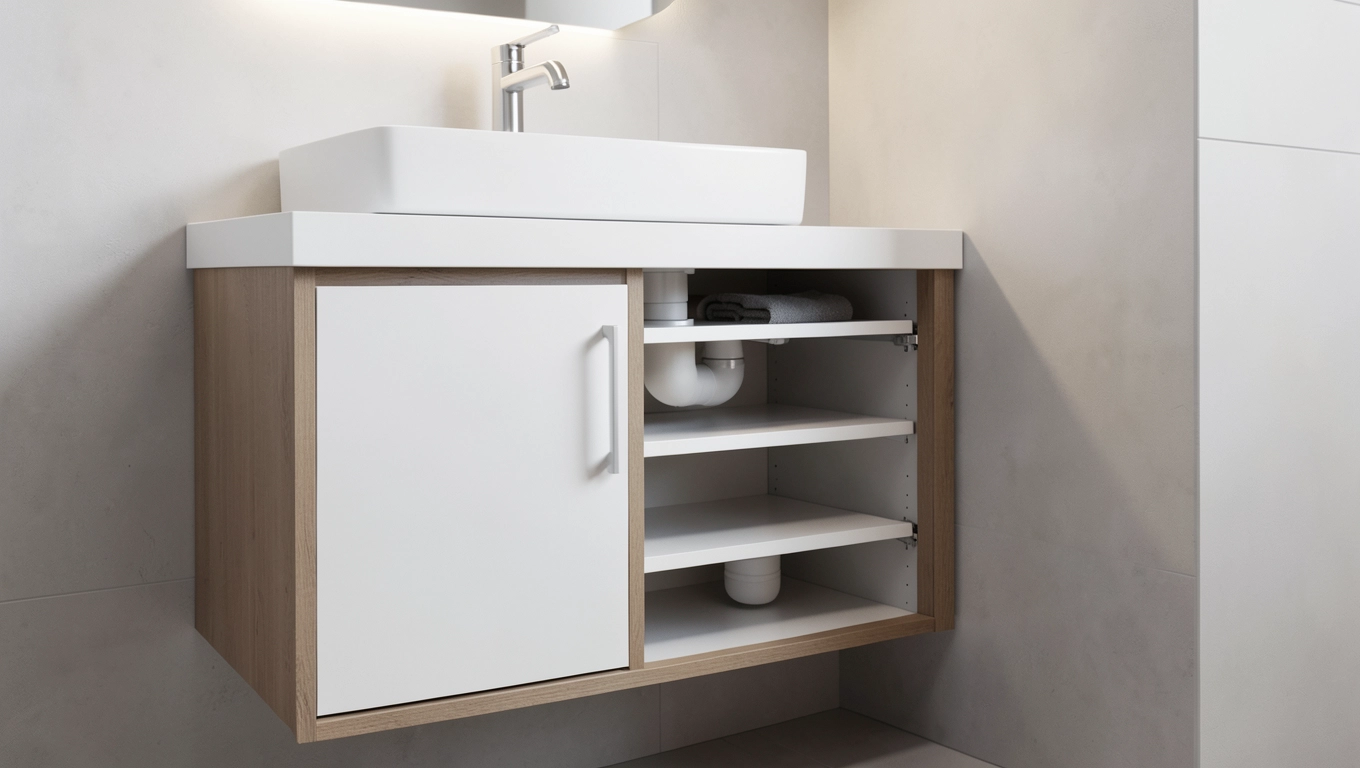 jak skręcić szafkę pod umywalkę