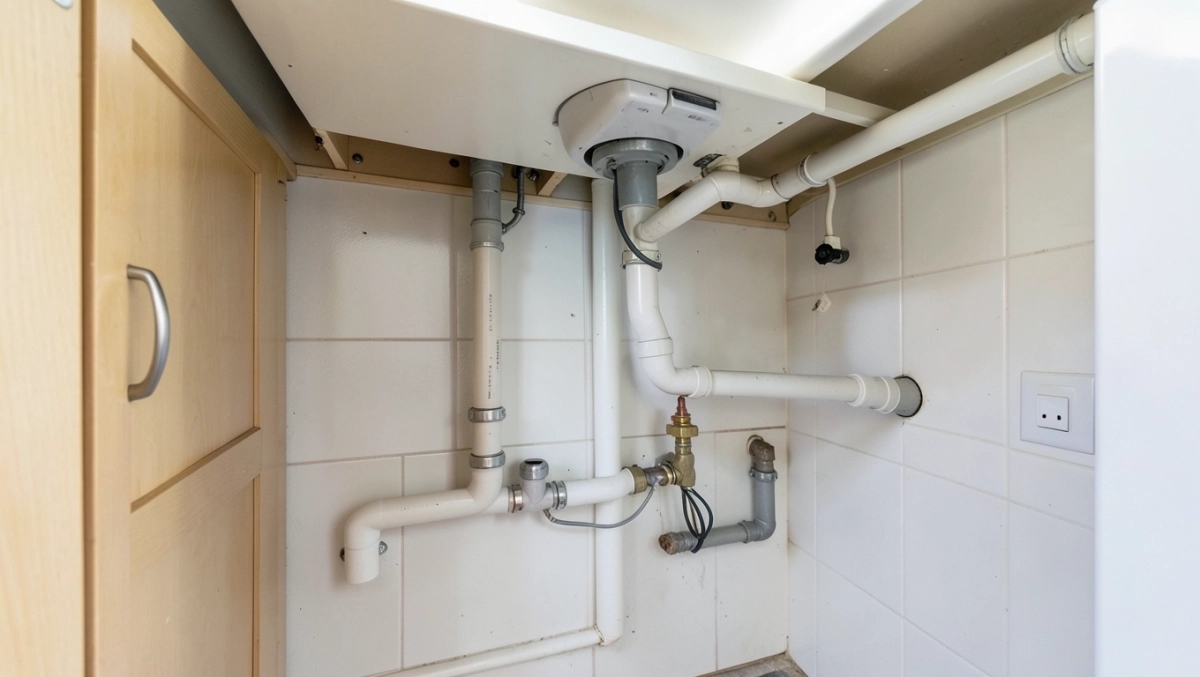 Podejście wody pod zlewozmywak