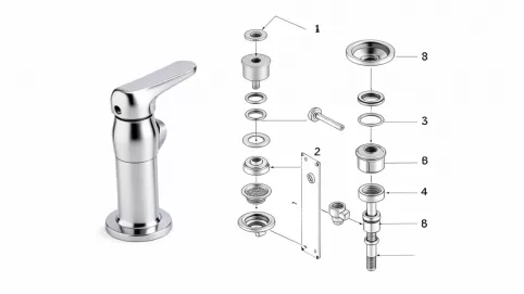 budowa baterii zlewozmywakowej z mieszaczem