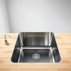 Duży zlewozmywak jednokomorowy z ociekaczem