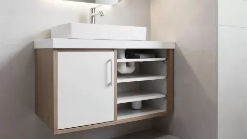 jak skręcić szafkę pod umywalkę