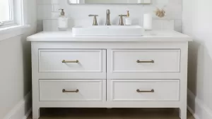 jak zrobić szafkę pod umywalkę z komody