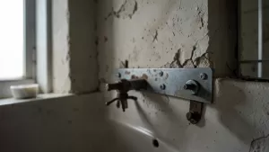 mocowanie umywalki do ściany starego typu