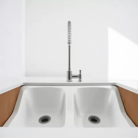 Montaż syfonu zlewozmywaka dwukomorowego Franke