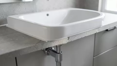 montaż umywalki nablatowej