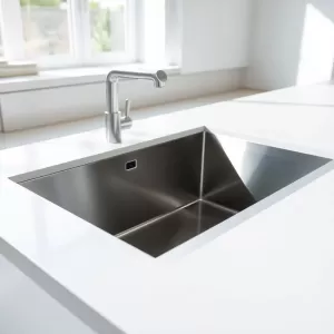 Montaż zlewozmywaka Franke w blacie