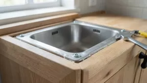 montaż zlewozmywaka nakładanego na szafkę cena