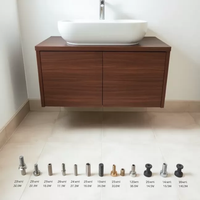 Na jakie kołki powiesić szafkę z umywalką