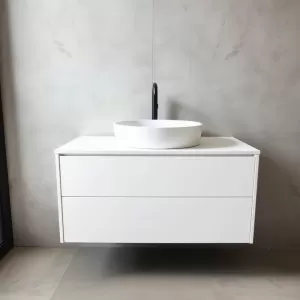 Nowoczesna szafka pod umywalkę nablatową