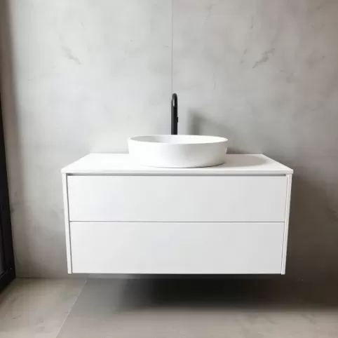 Nowoczesna szafka pod umywalkę nablatową