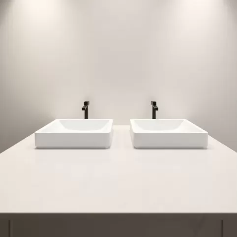 Nowoczesne umywalki wpuszczane w blat