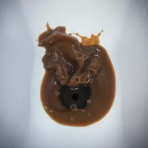 Woda z umywalki wybija w wannie