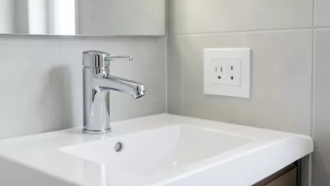 wysokość gniazdka przy umywalce