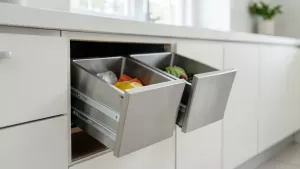 Wysuwane kosze na śmieci pod zlewozmywak 80