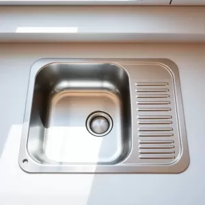 Zlewozmywak jednokomorowy z ociekaczem do szafki 60 cm