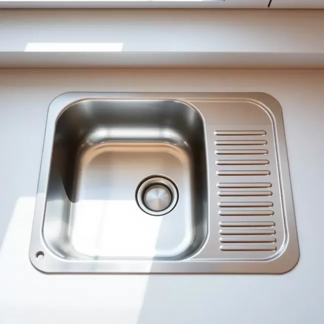 Zlewozmywak jednokomorowy z ociekaczem do szafki 60 cm