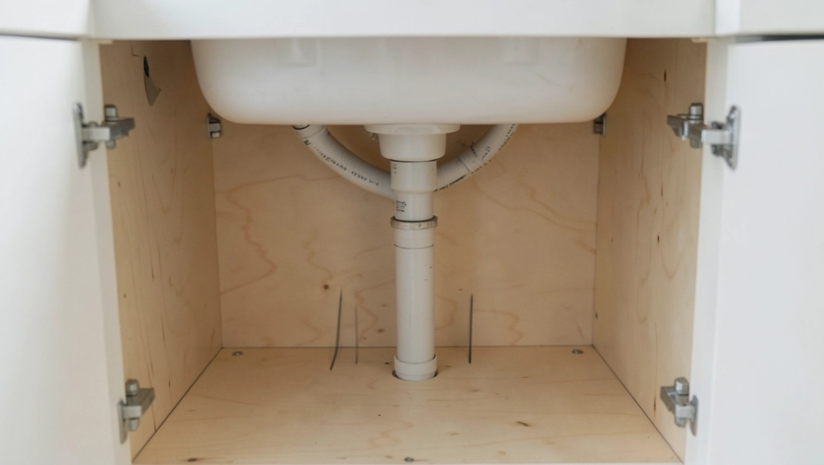 wysokość podejścia pod zlewozmywak